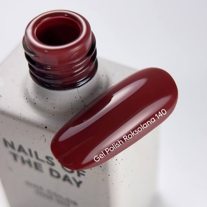 NOTD. Gel Polish Roksolana #140, 10 ml, гель-лак червоний #3