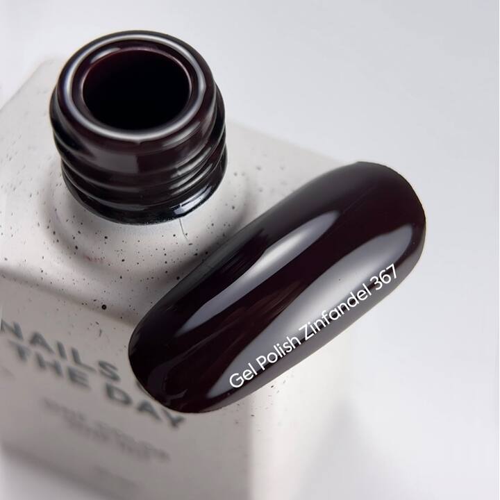 NOTD. Gel Polish Zinfandel #367, 10 ml, гель-лак темно-бордовий #3