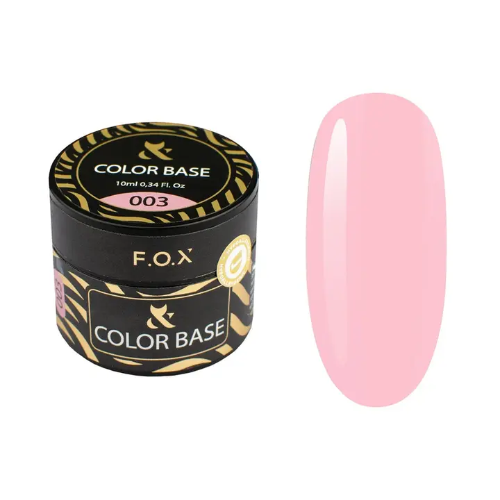 F.O.X. Color base #003, 10 ml. Кольорова напівпрозора база #1