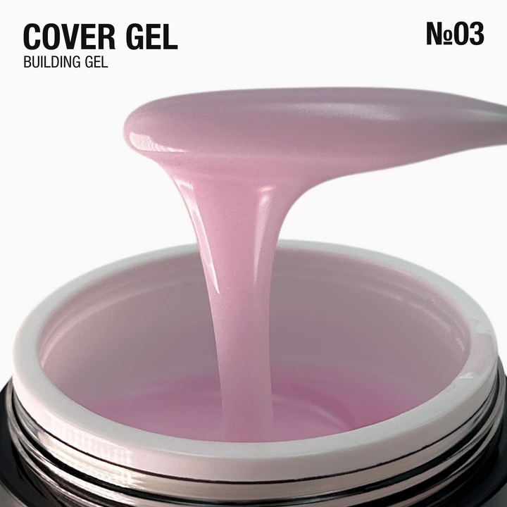 ADORE. Cover Gel, 30 g, #03, Bridal. Напівпрозорий гель для нарощування, натуральний рожевий #2