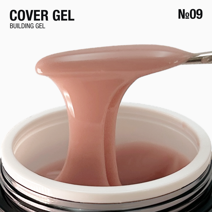 ADORE. Cover Gel, 30 g, #09, Bronzer. Напівпрозорий гель для нарощування, бронзовий #2