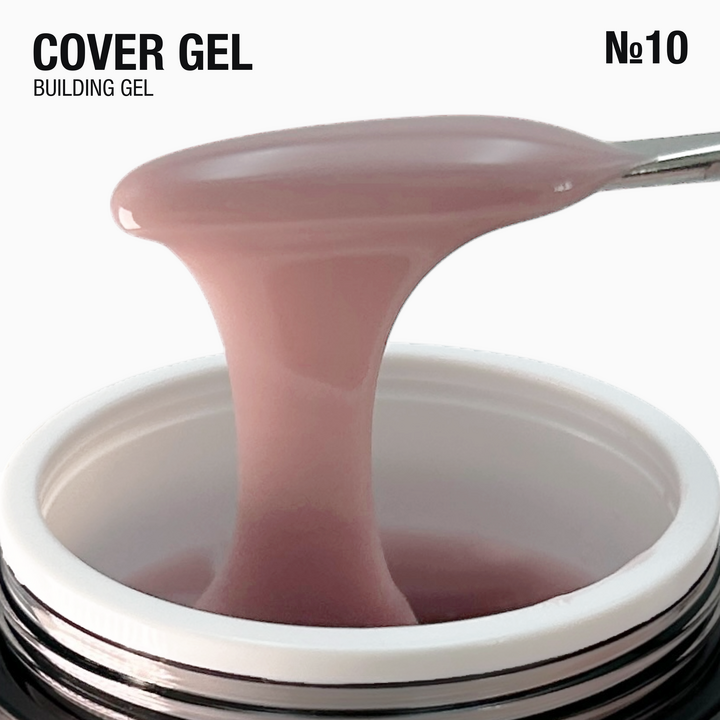 ADORE. Cover Gel, 30 g, #10, Ashrose. Напівпрозорий гель для нарощування, попелястий рожевий #2