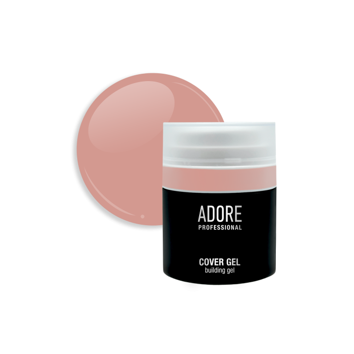 ADORE. Cover Gel, 30 g, #08, Maple. Напівпрозорий гель для нарощування, карамельний #1