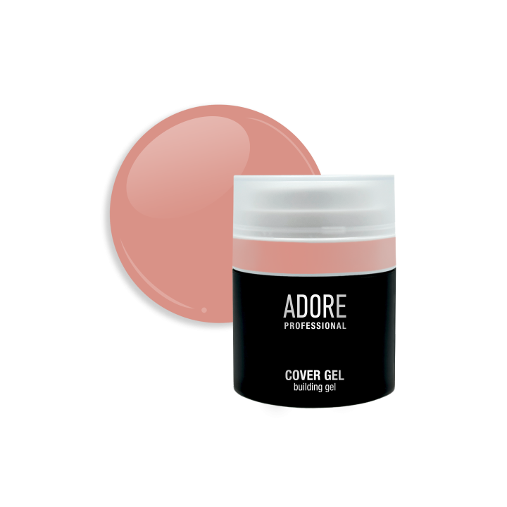ADORE. Cover Gel, 30 g, #09, Bronzer. Напівпрозорий гель для нарощування, бронзовий #1