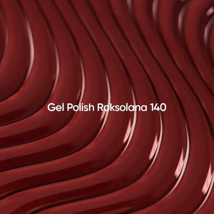 NOTD. Gel Polish Roksolana #140, 10 ml, гель-лак червоний #2