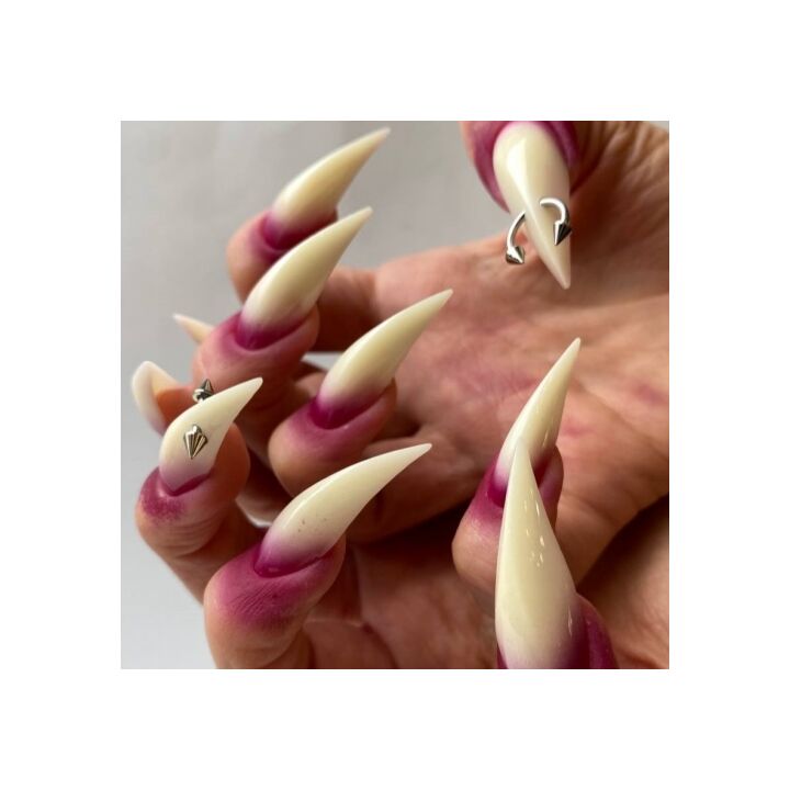 ADORE. Dual nail forms Type 7, Cat's claw, Extra high, 120 pcs. Верхні форми, котячі кігті #5