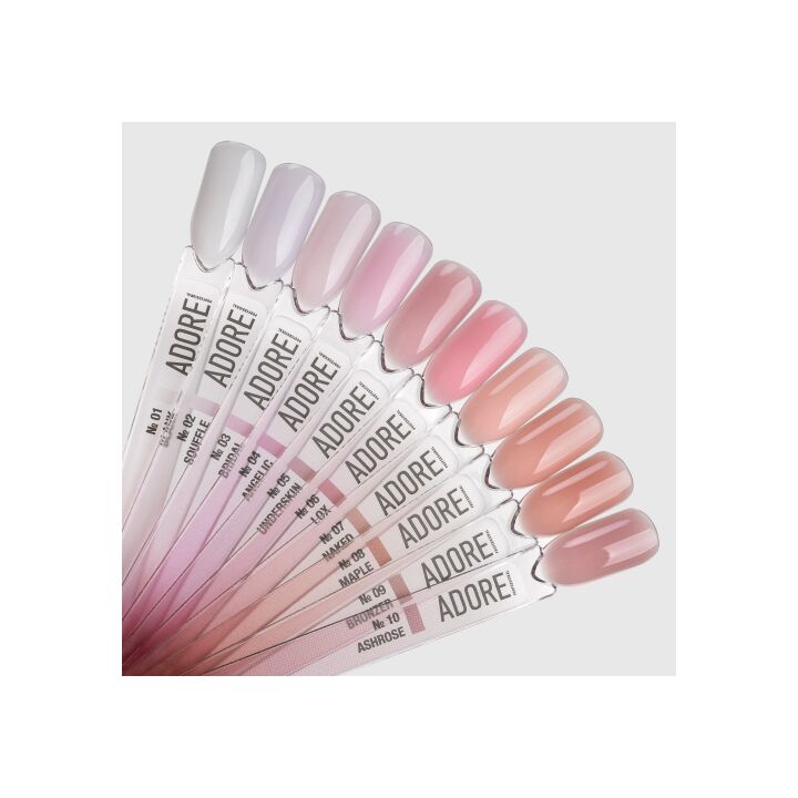 ADORE. Cover Gel, 30 g, #09, Bronzer. Напівпрозорий гель для нарощування, бронзовий #4