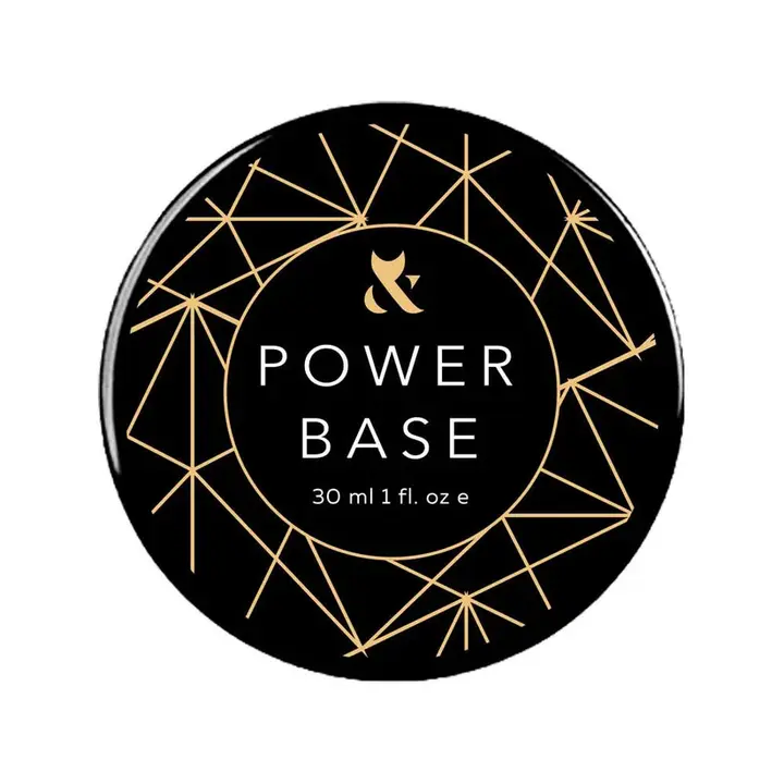 F.O.X. Base Power, clear, 30 ml. Універсальна еластична прозора база #1