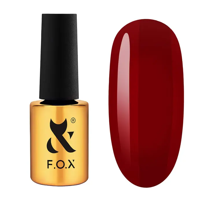 F.O.X. Gel polish, Lipstick Collection, #008, Lost Cherry, 7 ml. Гель-лак #1