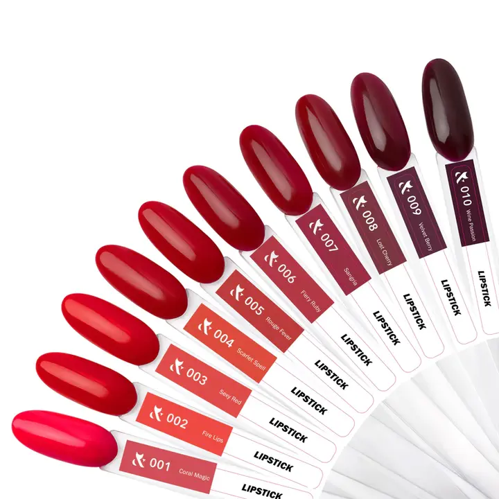 F.O.X. Gel polish, Lipstick Collection, #003, Sexy Red, 7 ml. Гель-лак #2