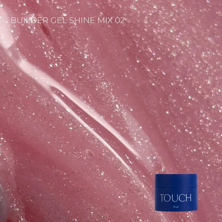 TOUCH. Builder Gel, Shine Mix, #2, 15 ml #1