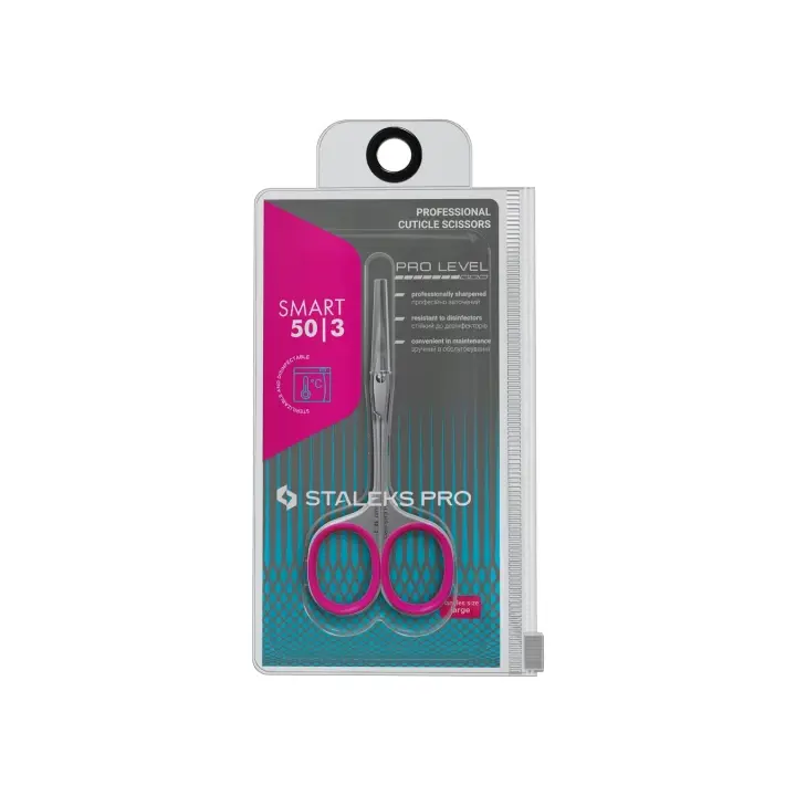 STALEKS. Cuticle scissors, Ножиці з гачком для кутикули SMART 50 TYPE 3 #5