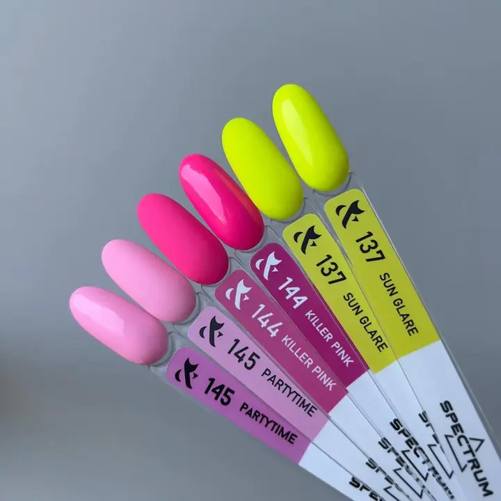 F.O.X. Gel polish, Spectrum, #137, Sun Glare, 7 ml. Гель-лак, неоновий #2