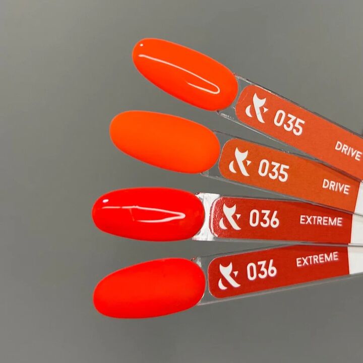 F.O.X. Gel polish, Spectrum, #036, Extreme, 7 ml. Гель-лак, неоновий #2