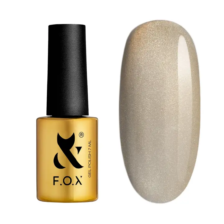 F.O.X. Gel polish, Cat Eye, #001, 7 ml. Гель-лак сатинове "Котяче око" #1