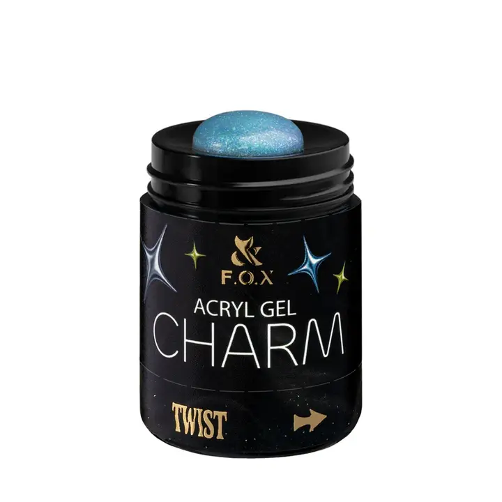 F.O.X. Acryl gel, Charm #006, Moonlight, 20 ml. Світловідбиваючий густий акригель з шимером #2