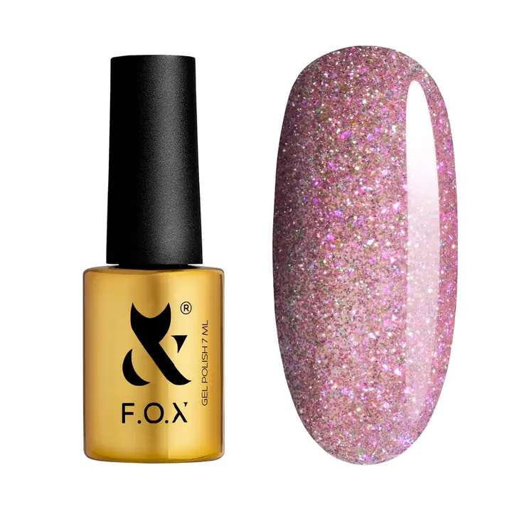 F.O.X. Gel polish, Flashback #007, 7 ml. Гель-лак світловідбиваючий #1