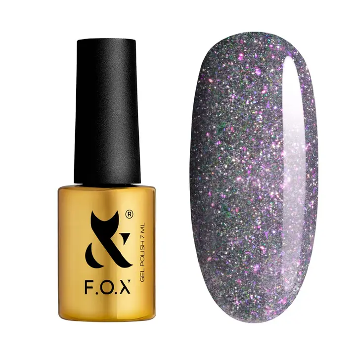 F.O.X. Gel polish, Flashback #008, 7 ml. Гель-лак світловідбиваючий #1