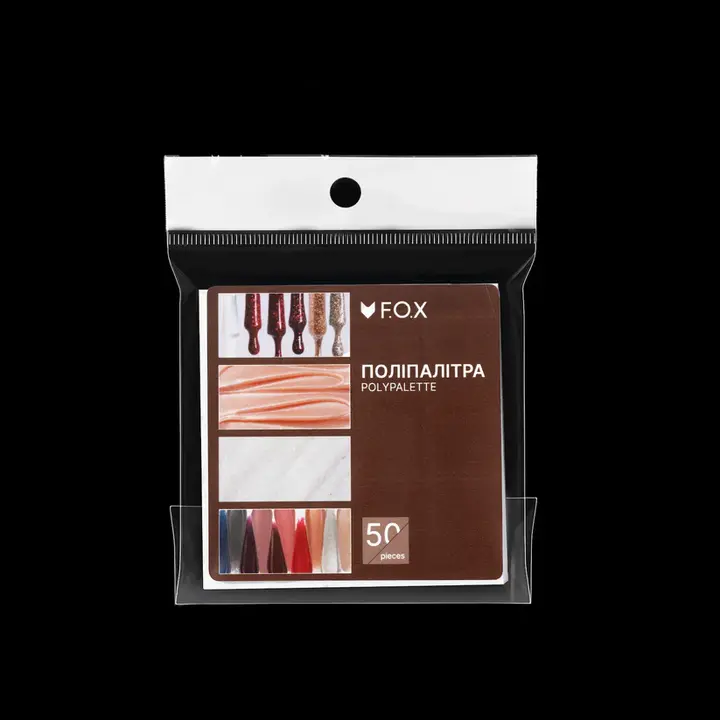 F.O.X. Polypalette, 75х75 mm, 50 pcs. Поліпалітра для замішування #2