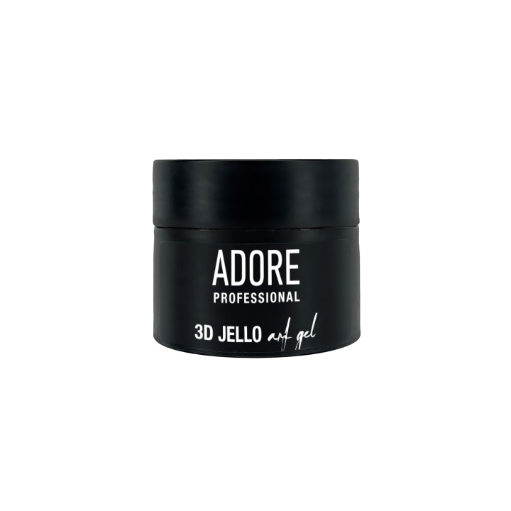 ADORE. Texture gel for nail designs, 3D Jello, 15 ml. Tекстурний гель для дизайнів, прозорий #1
