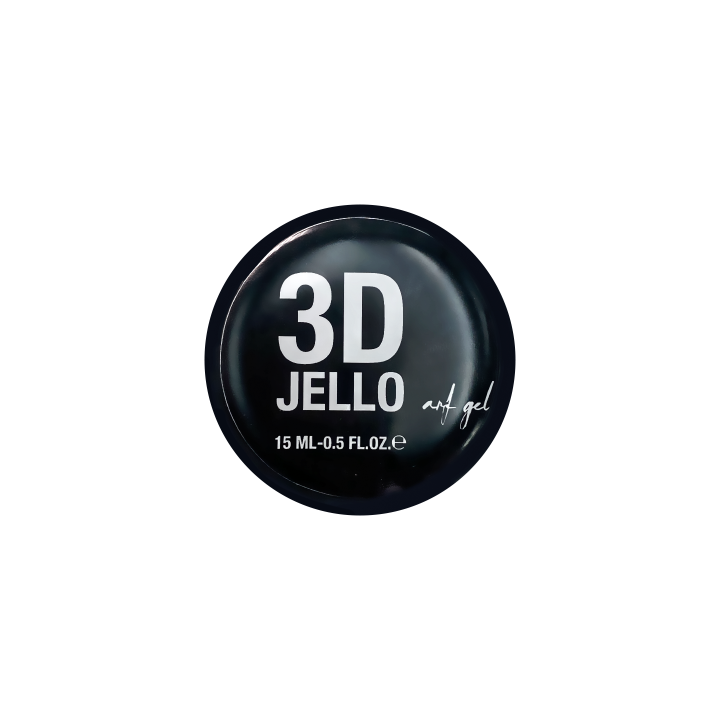 ADORE. Texture gel for nail designs, 3D Jello, 15 ml. Tекстурний гель для дизайнів, прозорий #3
