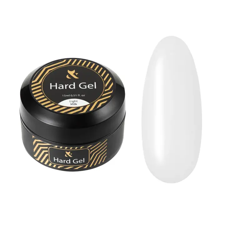 F.O.X. Hard Gel, 15 ml, Cover Light Milk. Рідкий гель для моделювання нігтів #1