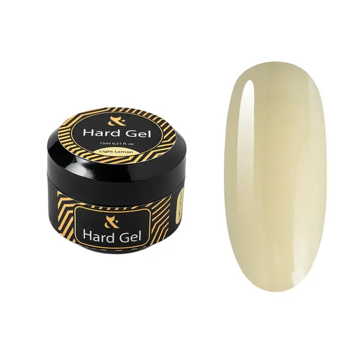 F.O.X. Hard Gel, 15 ml, Cover Light Lemon. Рідкий гель для моделювання нігтів #1