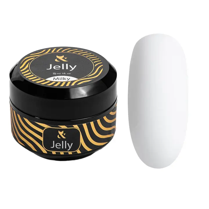 F.O.X. Jelly Gel, 15 ml, Milky. Густий будівельний гель-желе #1