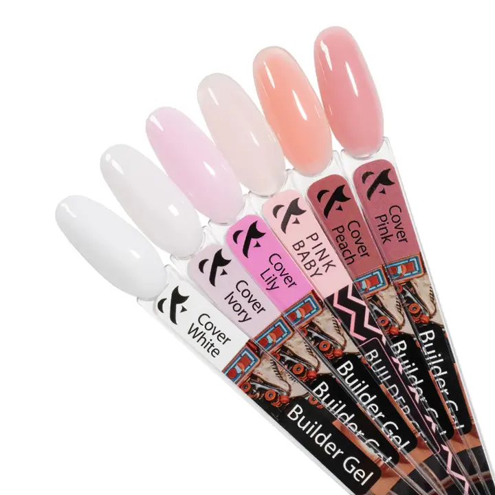 F.O.X. Builder Gel, 30 ml, Cover Lily. Трифазний гель для моделювання нігтів #2