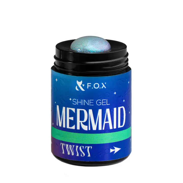 F.O.X. Shine Gel, Mermaid #002, 20 ml. Гель для моделювання та укріплення, з шимером #2