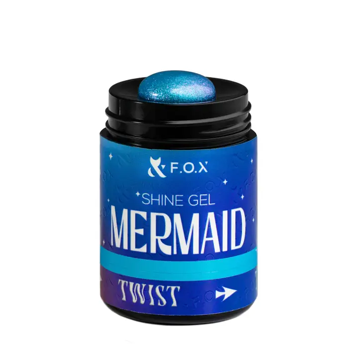F.O.X. Shine Gel, Mermaid #003, 20 ml. Гель для моделювання та укріплення, з шимером #2