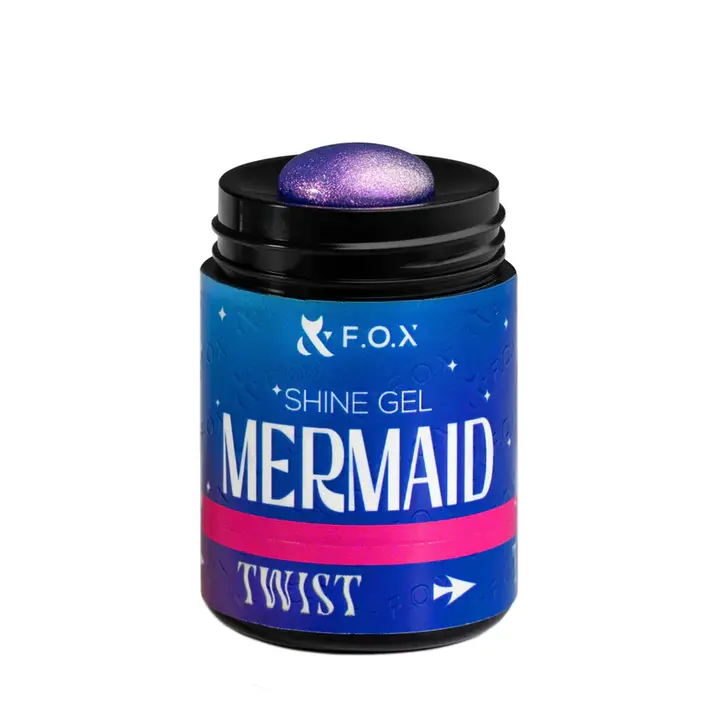 F.O.X. Shine Gel, Mermaid #005, 20 ml. Гель для моделювання та укріплення, з шимером #2