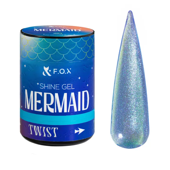 F.O.X. Shine Gel, Mermaid #003, 20 ml. Гель для моделювання та укріплення, з шимером #1