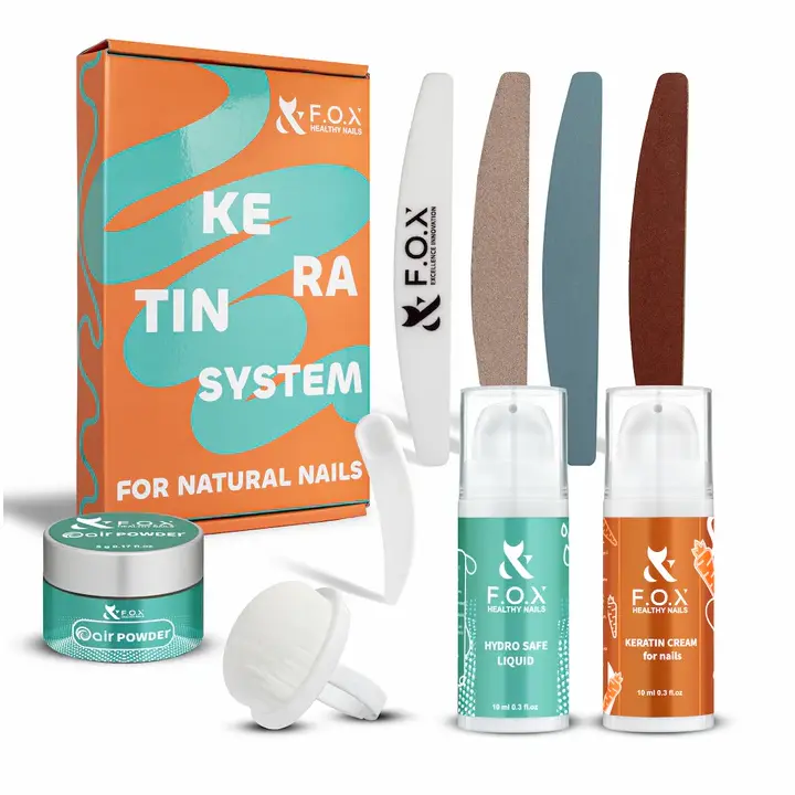 F.O.X. Keratin System for natural nails. Набір "Кератинова система для натуральних нігтів" #2