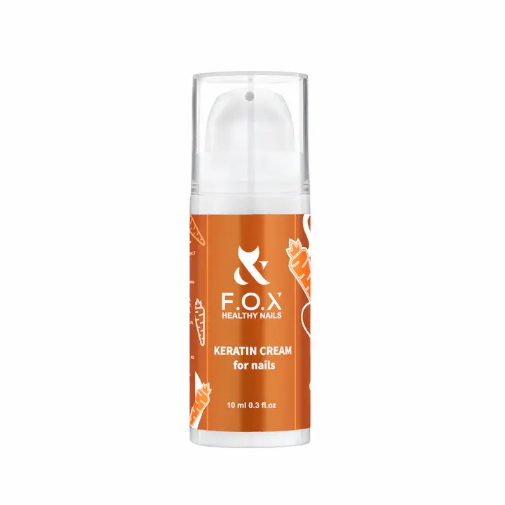 F.O.X. Keratin Cream for nails, 10 ml. Кератиновий крем для натуральних нігтів #1