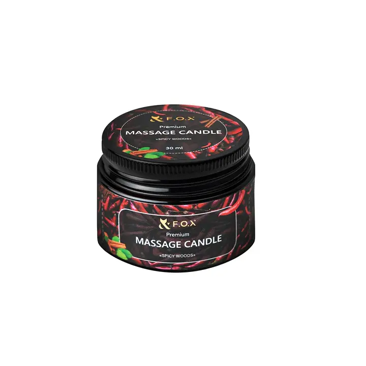 F.O.X. Massagekerze, Premium, 30 ml, "Spicy woods" #2