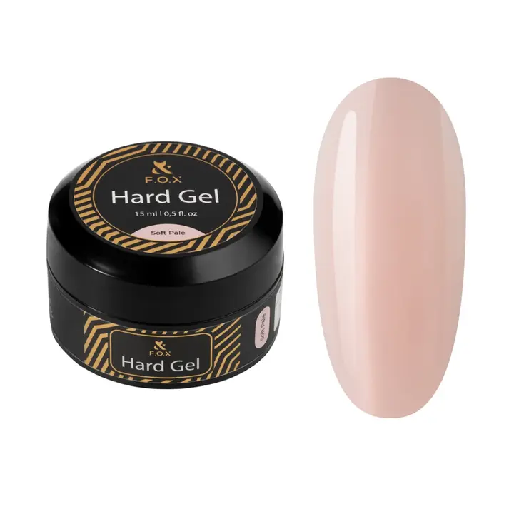 F.O.X. Hard Gel, 15 ml, Soft Pale. Рідкий гель для моделювання нігтів #1