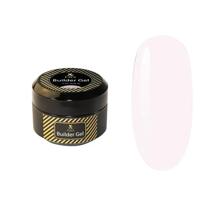 F.O.X. Builder Gel, 15 ml, Cover Ivory. Трифазний гель для моделювання нігтів #1