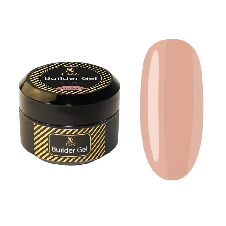 F.O.X. Builder Gel, 30 ml, Cover Peach. Трифазний гель для моделювання нігтів #1