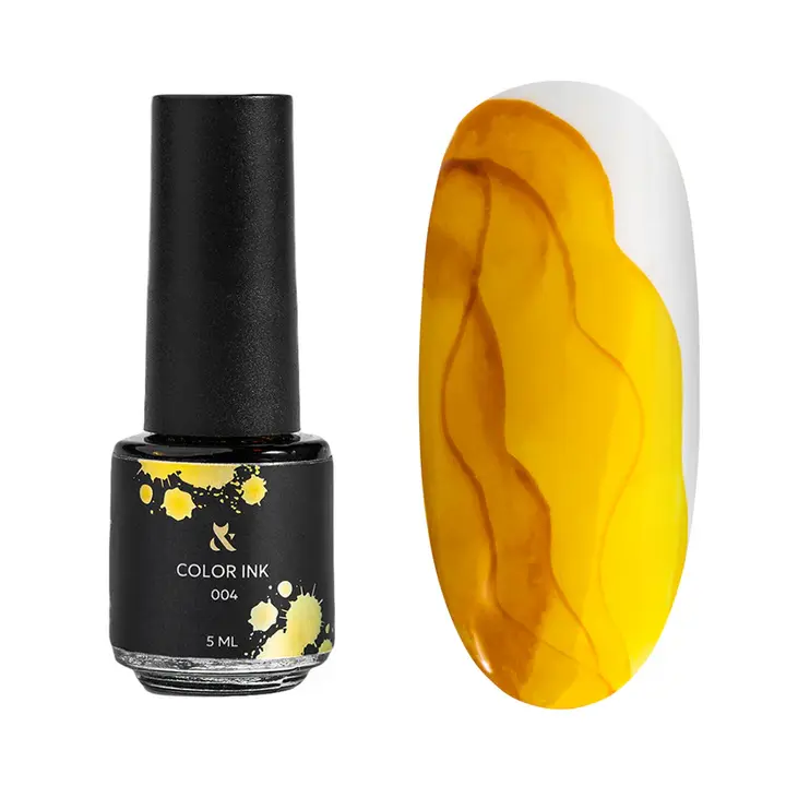 F.O.X. Color Ink, #004, 5 ml, Yellow. Encre colorée pour design en technique aquarelle #1