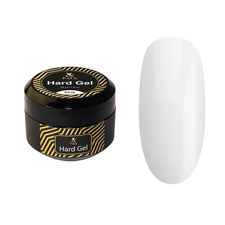F.O.X. Hard Gel, 30 ml, Cover Milk. Рідкий гель для моделювання нігтів #1