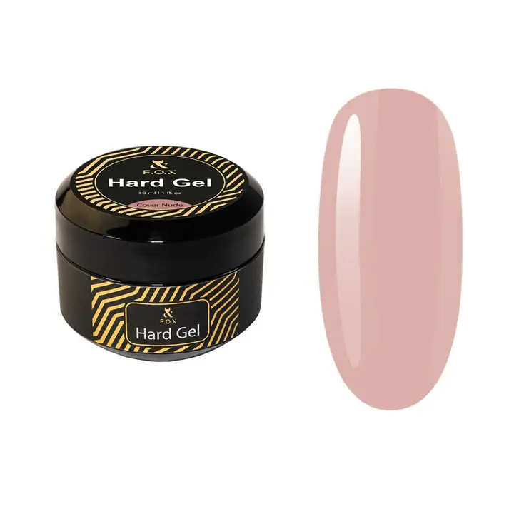 F.O.X. Hard Gel, 30 ml, Nude. Рідкий гель для моделювання нігтів #1