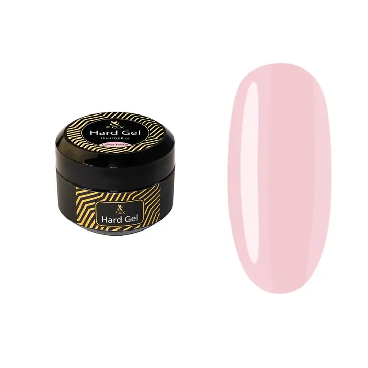 F.O.X. Hard Gel, 15 ml, Cover Pastel. Рідкий гель для моделювання нігтів #1