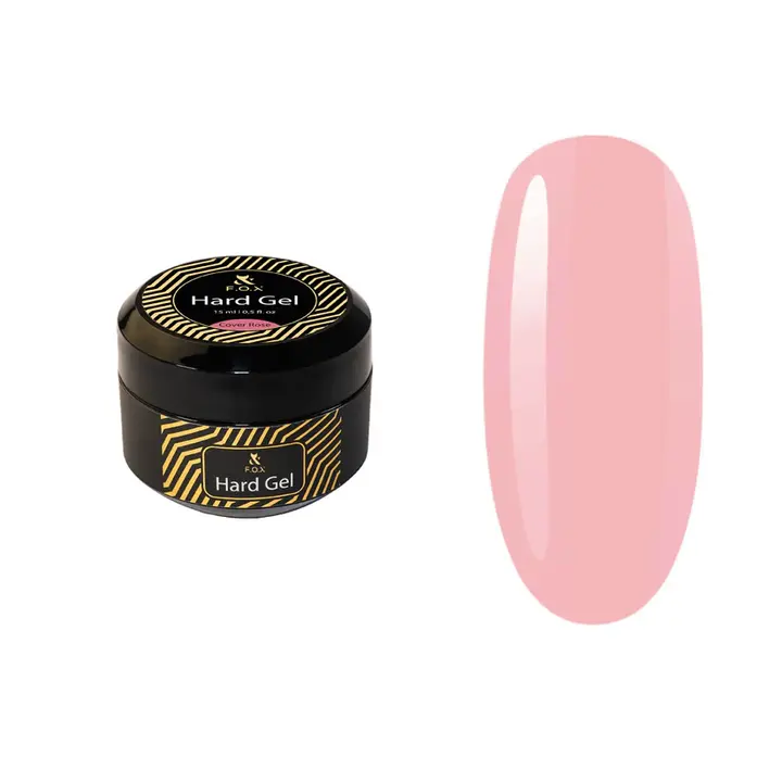 F.O.X. Hard Gel, 15 ml, Cover Rose. Рідкий гель для моделювання нігтів #1