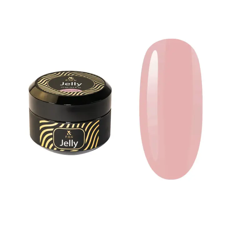 F.O.X. Jelly Gel, 15 ml, Cover Pink. Густий будівельний гель-желе #1