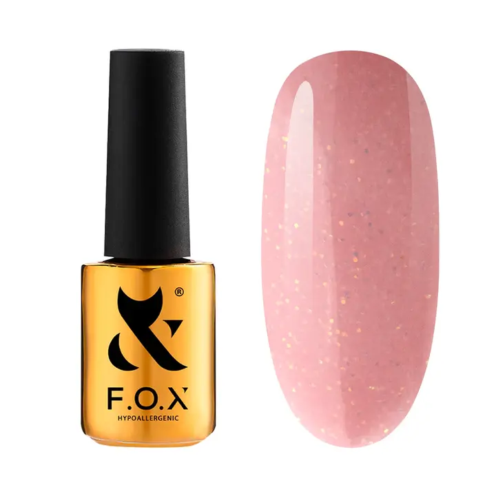 F.O.X. Gel polish, Party #002, 7 ml. Гель-лак з шимером #1