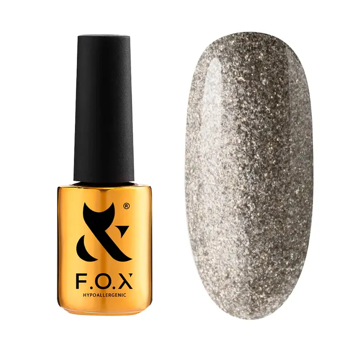 F.O.X. Gel polish, Party #007, 7 ml. Гель-лак з шимером #1