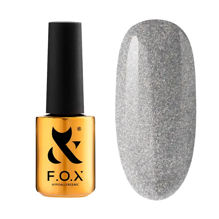 F.O.X. Gel polish, Party #008, 7 ml. Гель-лак з шимером #1