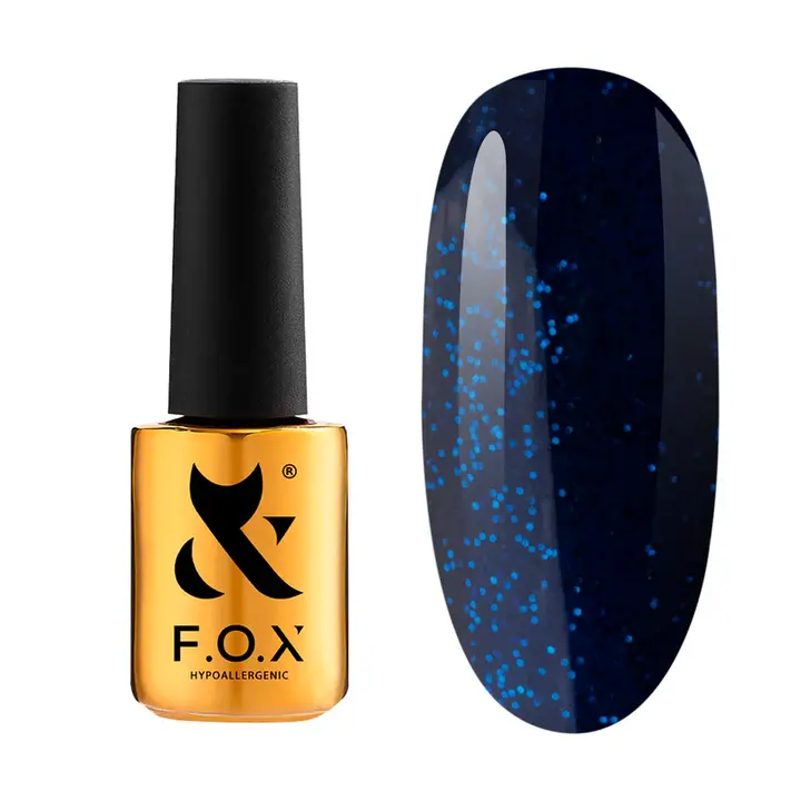 F.O.X. Gel polish, Party #014, 7 ml. Гель-лак з шимером #1
