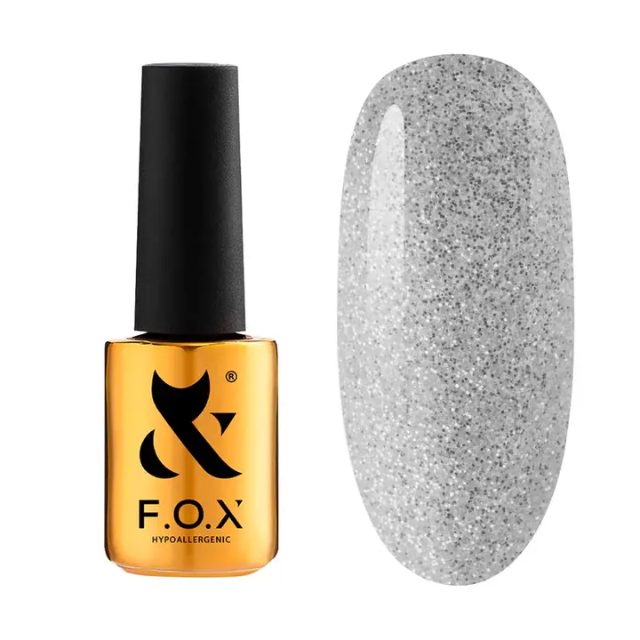 F.O.X. Gel polish, Party #015, 7 ml. Гель-лак з шимером #1